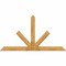 Ekena Millwork Saratoga Rough Sawn Timber Gable Bracket, Western Red Cedar, 96"W x 52"H x 4"D x 6"F, 13/12 Pitch GBW096X52X0406SAR00RWR - alternate 1